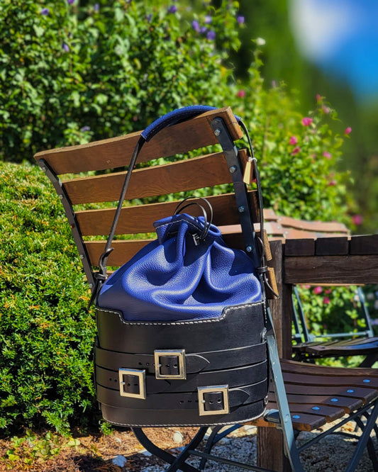 Handgefertigte Bucket Bag im Vintage Stil