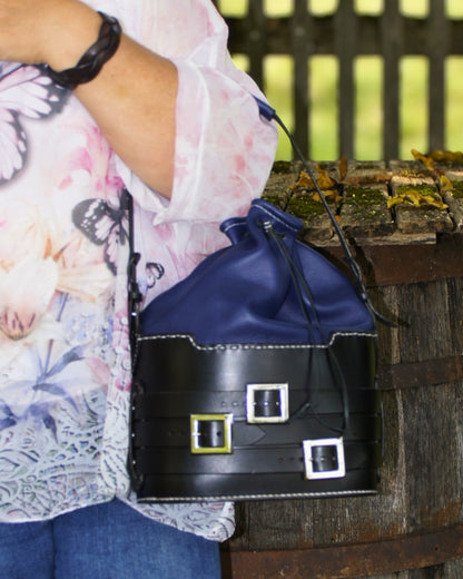 Handgefertigte Bucket Bag im Vintage Stil