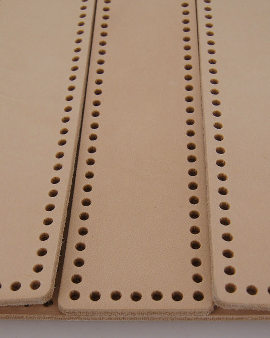 DIY-Ledermappe, Dokumentenmappe -  A4, pflanzlich gegerbtes Rindsleder, blank