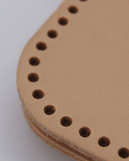 DIY-Ledermappe, Dokumentenmappe -  A4, pflanzlich gegerbtes Rindsleder, blank