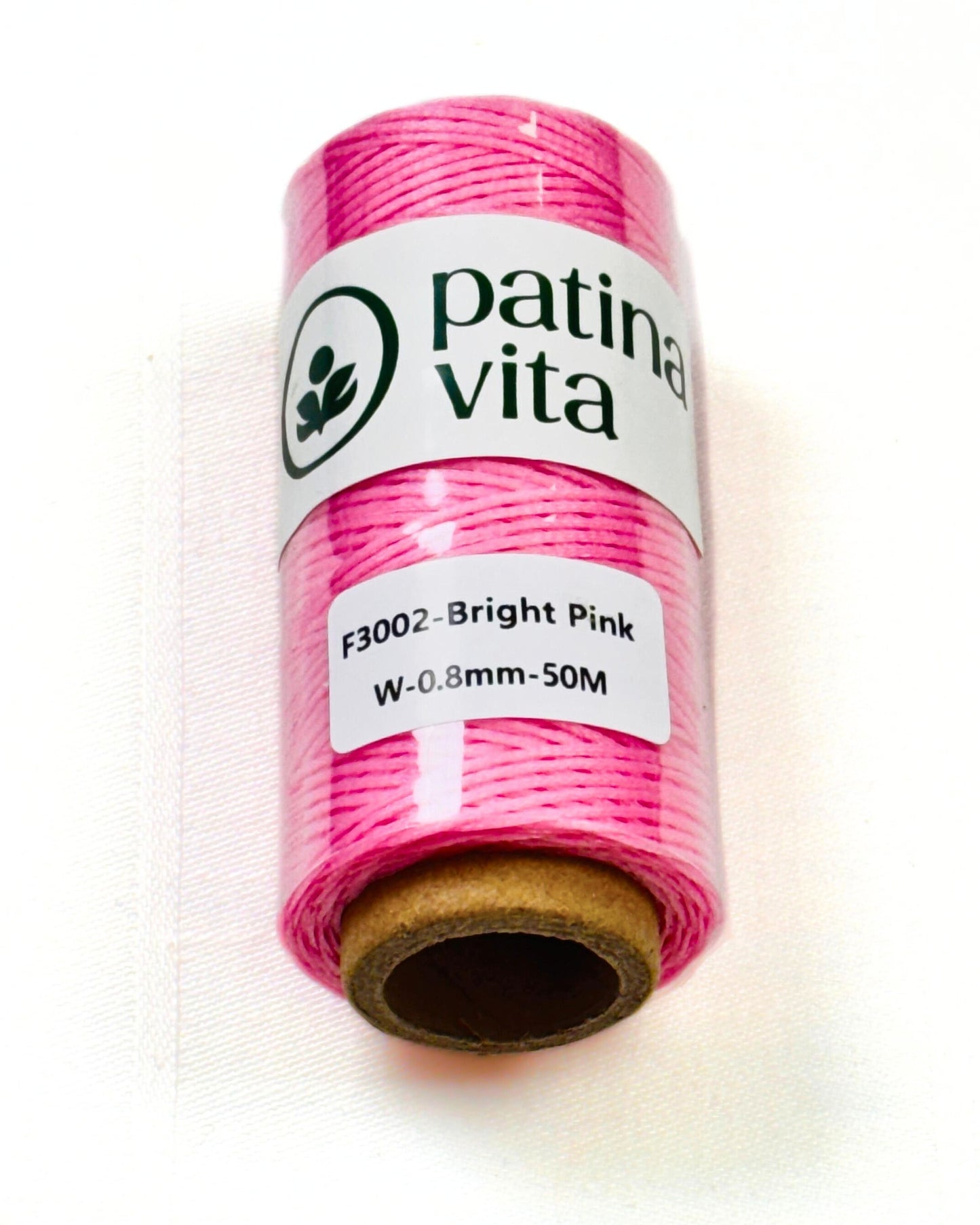 Ledergarn, Forellenfaden - gewachst zum Handnähen, Stärke 0.8 mm, 50 Meter viele Farben