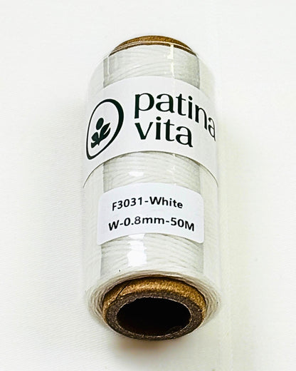 Ledergarn, Forellenfaden - gewachst zum Handnähen, Stärke 0.8 mm, 50 Meter viele Farben