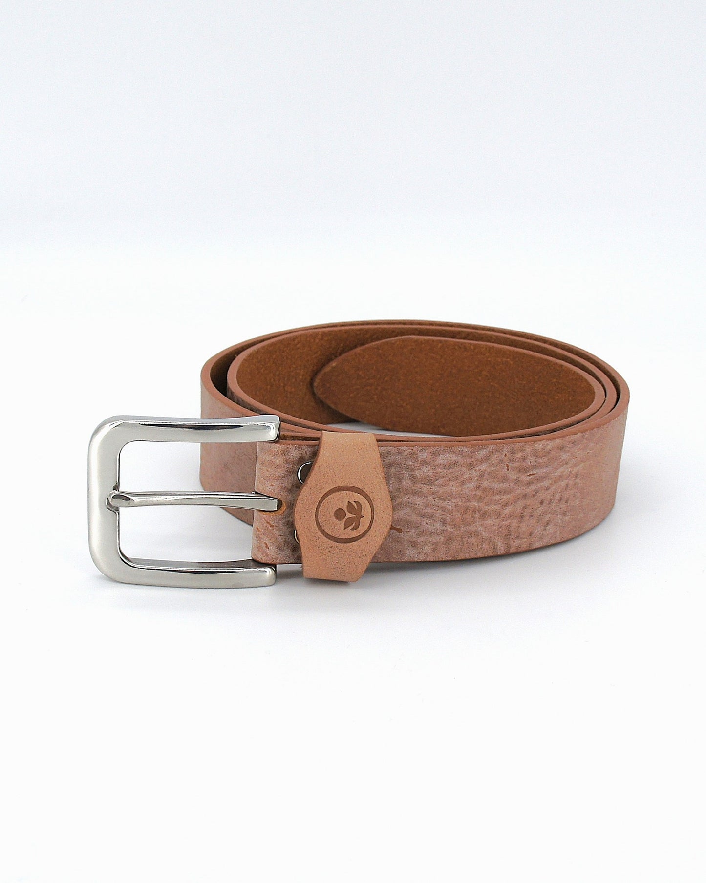 Handgefertigter Echtleder-Gürtel „Stone Brown“ – 4 cm Breite