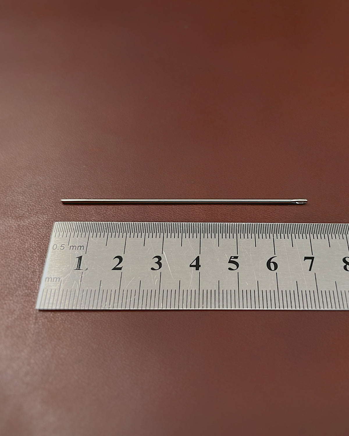 10 Stück Sattlernadeln, Leder-Nähnadeln, Edelstahl, abgerundete Spitze, langlebig robust