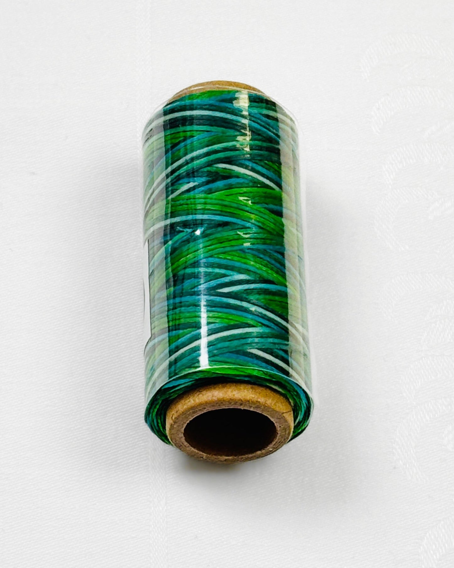 Ledergarn, Forellenfaden - gewachst zum Handnähen, Stärke 0.8 mm, 50 Meter - Regenbogen