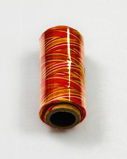 Ledergarn, Forellenfaden - gewachst zum Handnähen, Stärke 0.8 mm, 50 Meter - Regenbogen